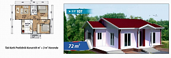 72m2 Prefabrik Ev 576,000 TL  Son zamanlarda ülkemizde sık sık yaşanan depremler insanların ilk önce can güvenliği demesine neden olmuştur. Sabit ve betonarme yapılar depreme ne kadar dayanıklı olsalarda illa ki hasar gören yapılardır. Bu noktada hayatın kolaylığı ve prefabrik evlerin avantajları tercih edilmiştir.   Fiyata Dahil Olan Hizmetler • Bina malzemesinin temini ve montajı. • Boya badana işleri. • Tüm iç ve dış kapıların takılması. • Pencerelerin plastik doğrama ile çift camlı olarak takılması. • Elektrik tesisatı ve armatürleri uygulaması fiyata dahildir.  Ücretsiz Kurulum ve Montaj  55 Yıl Garanti  Uygun Ödeme Seçenekleri  Telefonla Sipariş